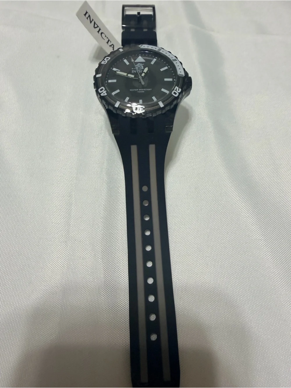 Invicta Subaqua Chromamode Black and White Silicone Sport Watch 44mm